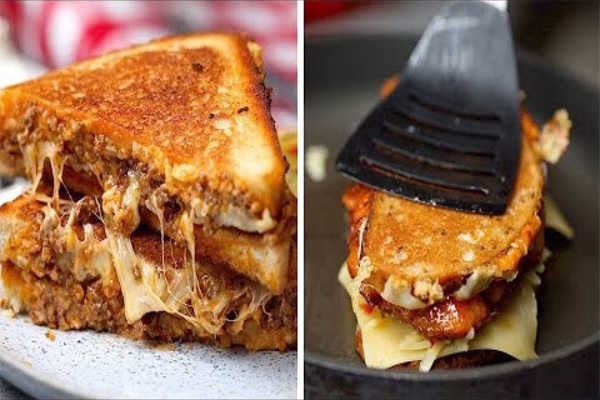 A Grilled Cheese Sandwich Can be on Breakfast Menu 